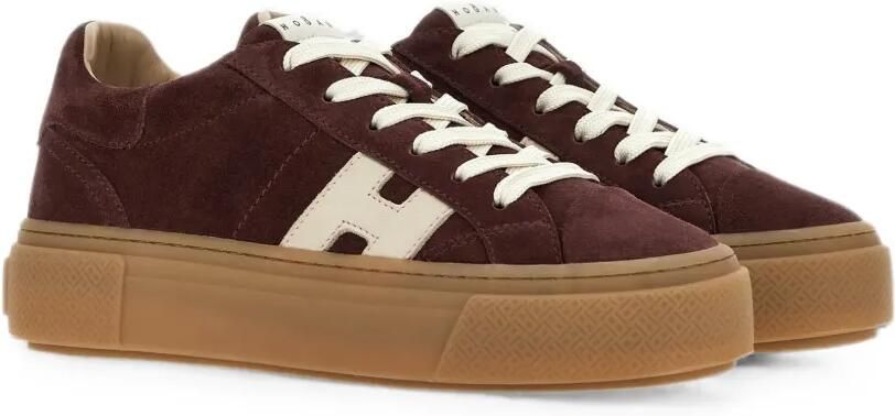 Hogan Sneakers met logopatch Bruin