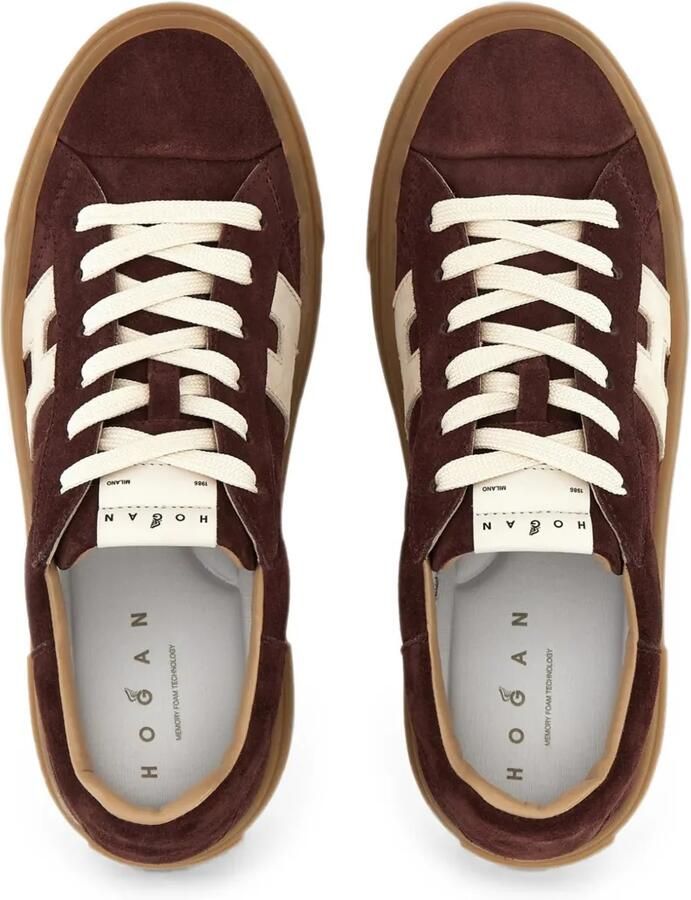 Hogan Sneakers met logopatch Bruin - Foto 2