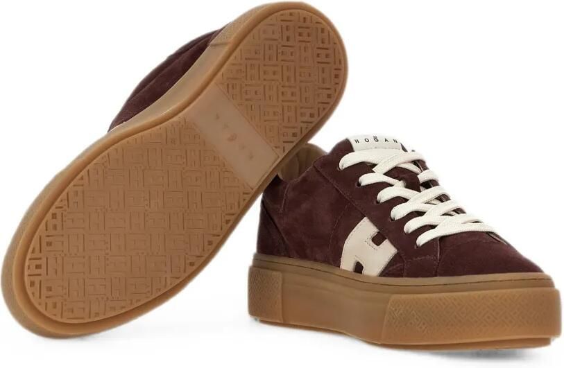 Hogan Sneakers met logopatch Bruin - Foto 3