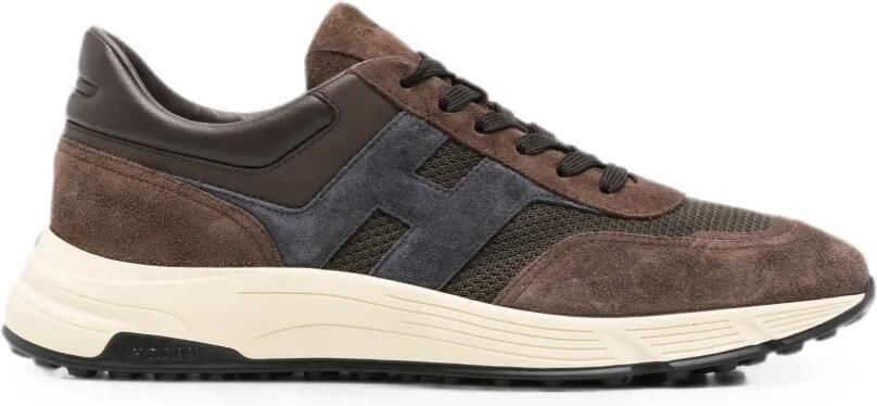 Hogan Sneakers met logopatch Bruin