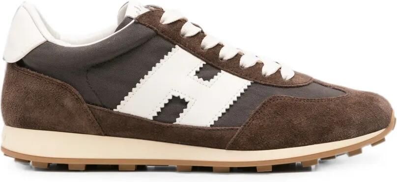 Hogan Sneakers met logopatch Bruin
