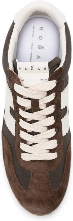 Hogan Sneakers met logopatch Bruin - Foto 3