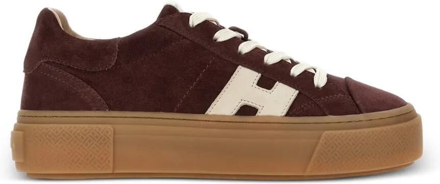 Hogan Sneakers met logopatch Bruin - Foto 4