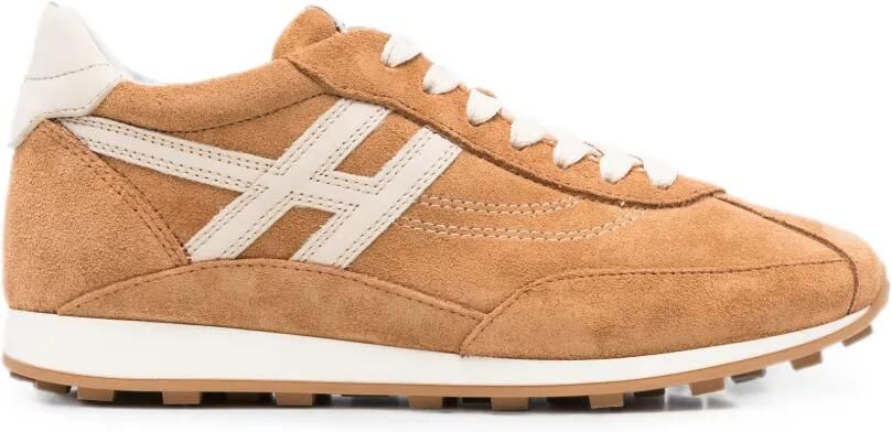 Hogan Sneakers met logopatch Bruin