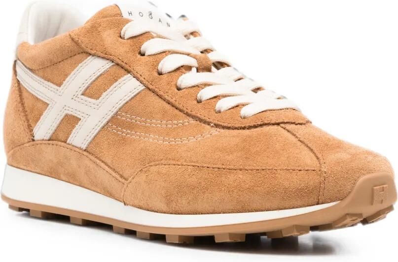 Hogan Sneakers met logopatch Bruin - Foto 4