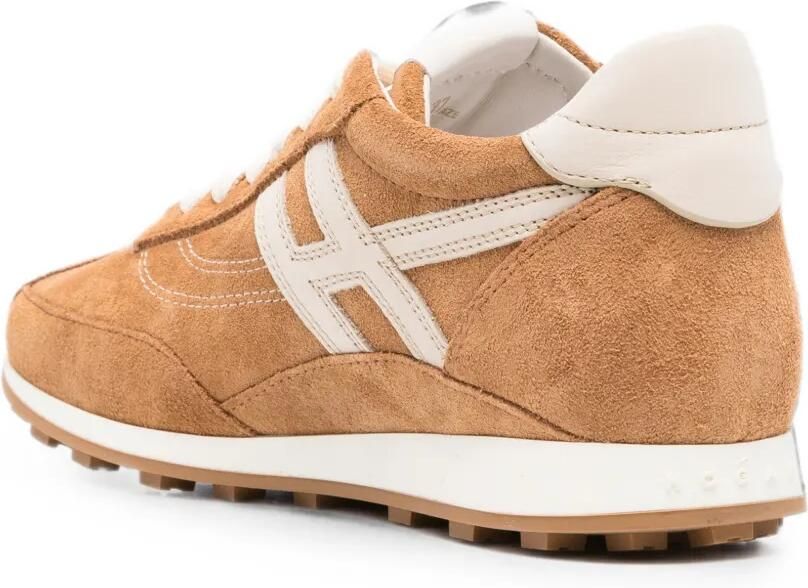 Hogan Sneakers met logopatch Bruin - Foto 3