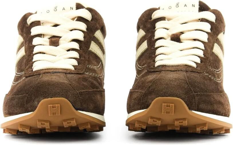 Hogan Sneakers met logopatch Bruin - Foto 3