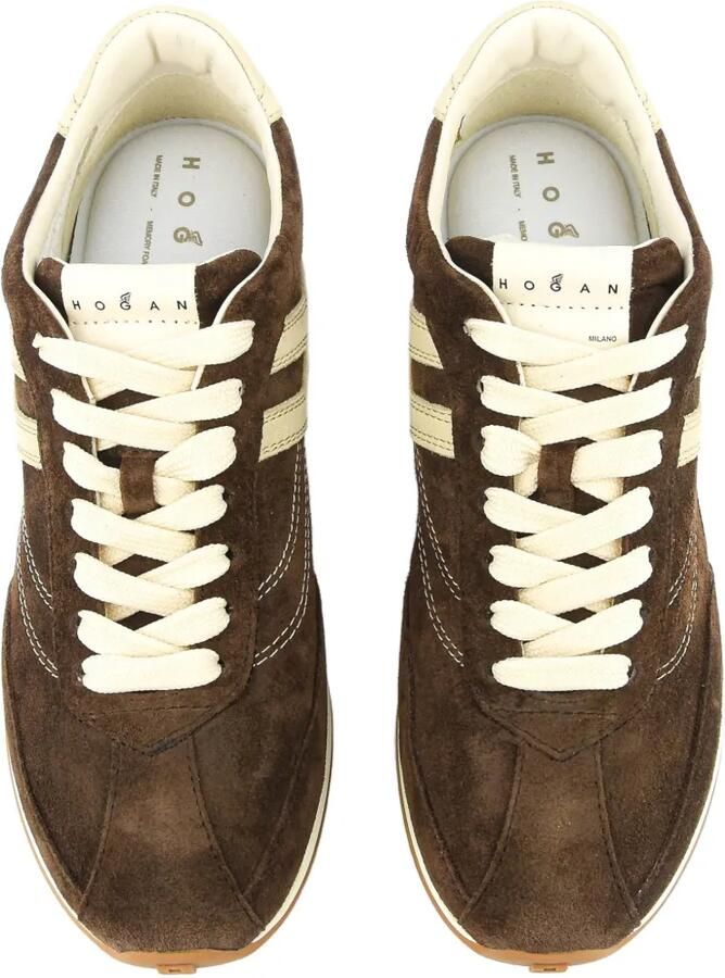 Hogan Sneakers met logopatch Bruin - Foto 2