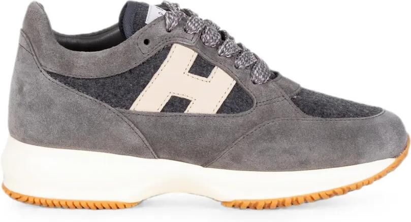 Hogan Sneakers met logopatch Grijs