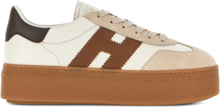 Hogan Sneakers met plateauzool Beige