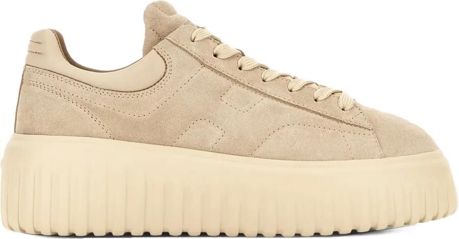 Hogan Sneakers met plateauzool Beige