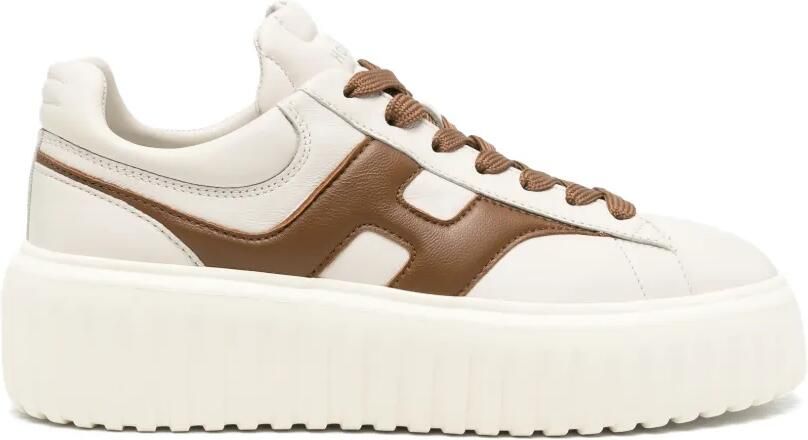 Hogan Sneakers met plateauzool en H-logo Beige