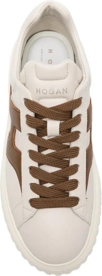 Hogan Sneakers met plateauzool en H-logo Beige - Foto 4