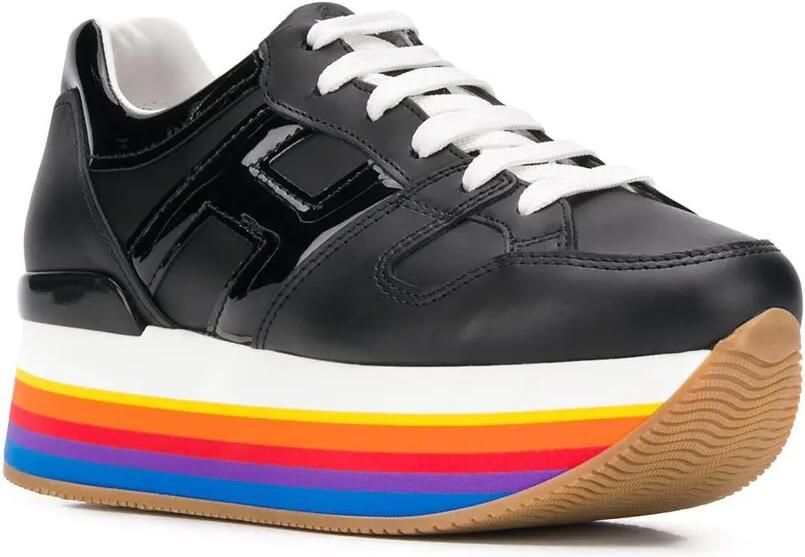 Hogan Sneakers met regenboog zool Zwart - Foto 3
