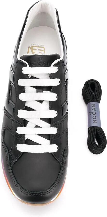 Hogan Sneakers met regenboog zool Zwart - Foto 4