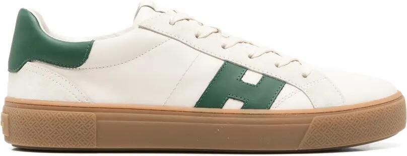 Hogan Sneakers met suède vlak Beige