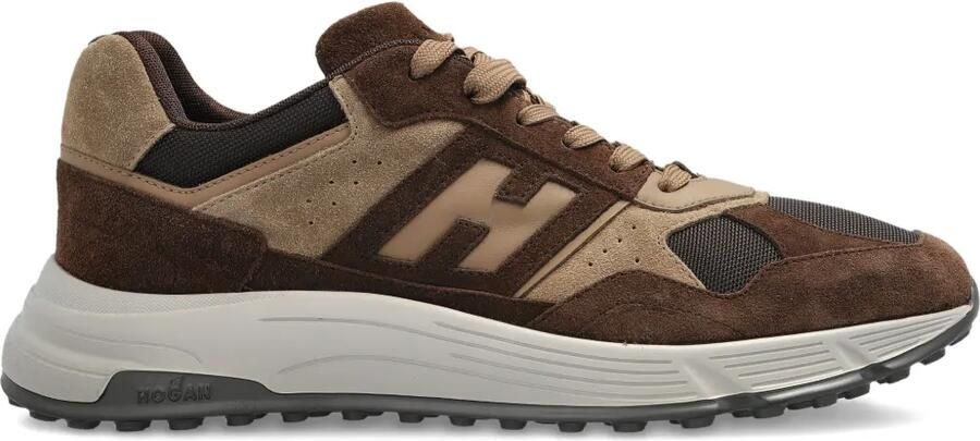 Hogan Sneakers met suède vlakken Bruin