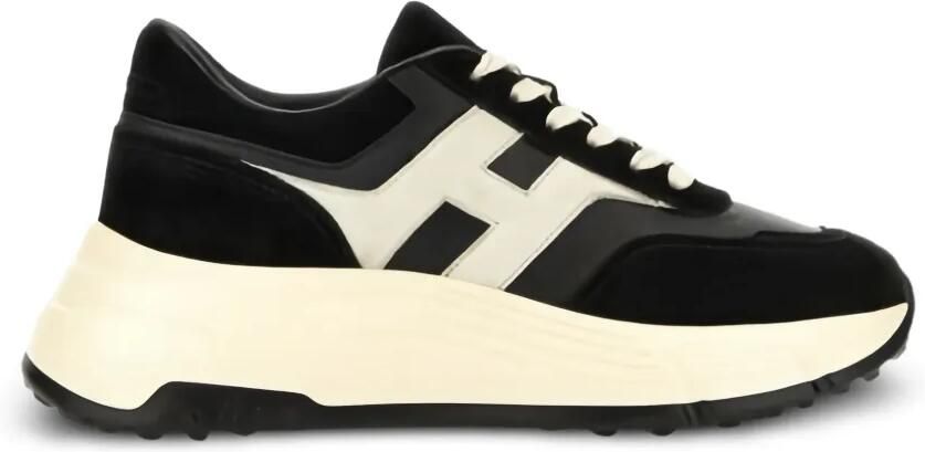 Hogan sneakers met vlakken en logo-patch Zwart