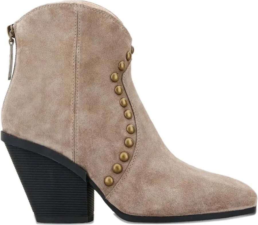 Hogan Suède enkellaarzen Beige