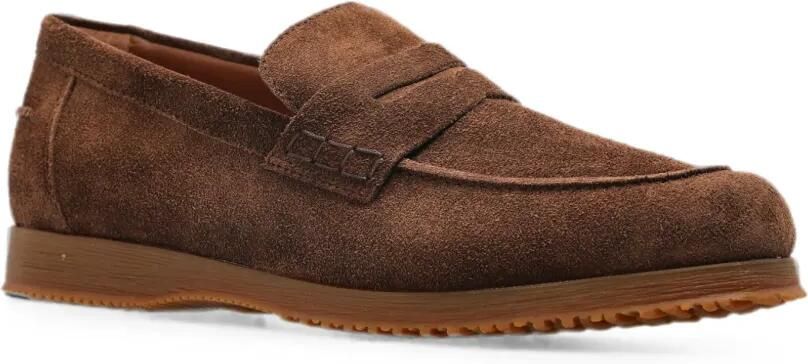 Hogan Traditionele suède loafers Bruin - Foto 3