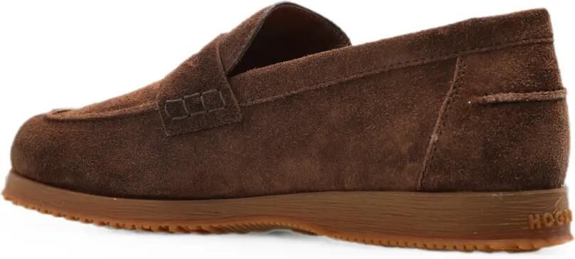 Hogan Traditionele suède loafers Bruin - Foto 4