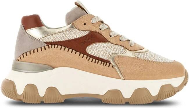 Hogan Hyperactive sneakers met vlakken Beige