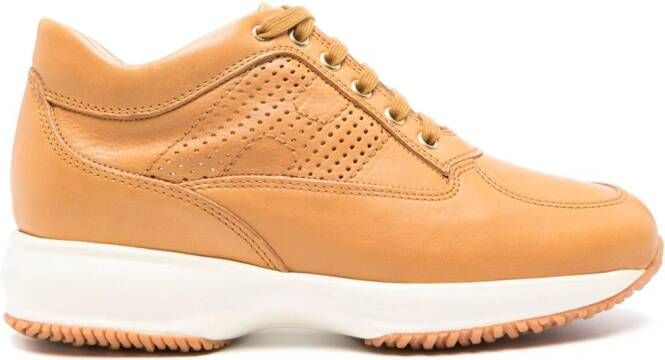 Hogan Interactive leren sneakers Beige