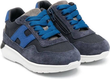 Hogan Kids Sneakers verfraaid met logo Blauw
