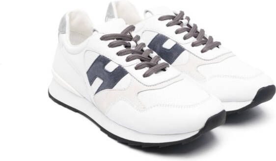 Hogan Kids R261 low-top sneakers Wit