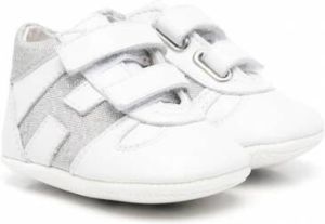Hogan Kids Sneakers met klittenband Wit