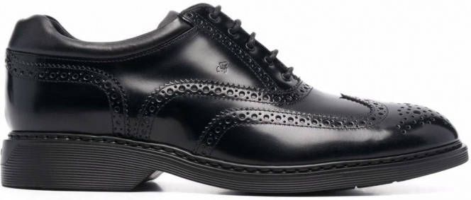 Hogan Oxford leren schoenen Zwart