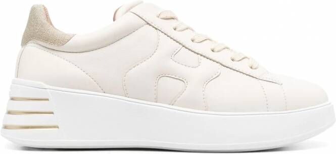 Hogan Leren sneakers Beige