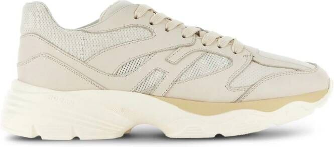 Hogan Leren sneakers Beige