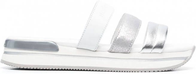 Hogan Sandalen met metallic bandje Wit