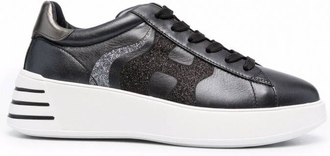 Hogan Rebel sneakers met glitter Zwart