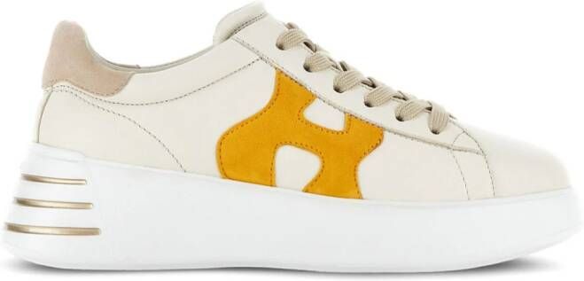 Hogan Rebel leren sneakers Beige