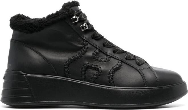 Hogan Rebel leren sneakers Zwart