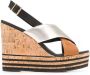 Hogan Sandalen met gekruiste bandjes Bruin - Thumbnail 1