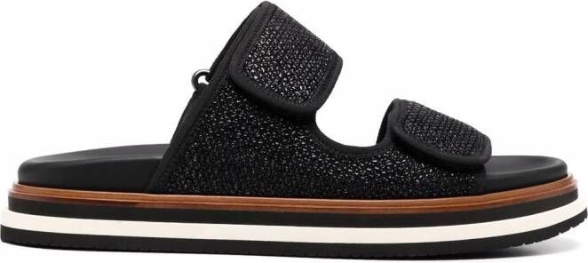 Hogan Sandalen met klittenband Zwart