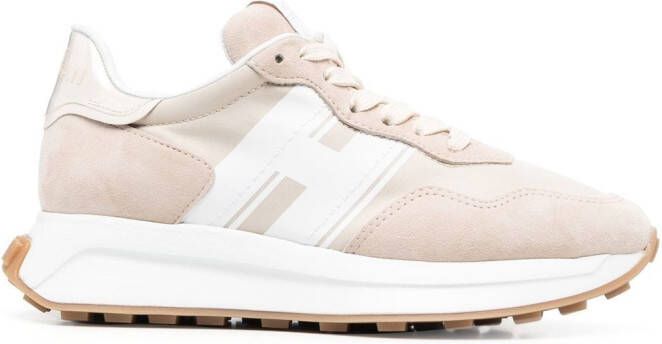 Hogan Sneakers met logodetail Beige