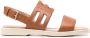 Hogan Slingback sandalen met logo Bruin - Thumbnail 1