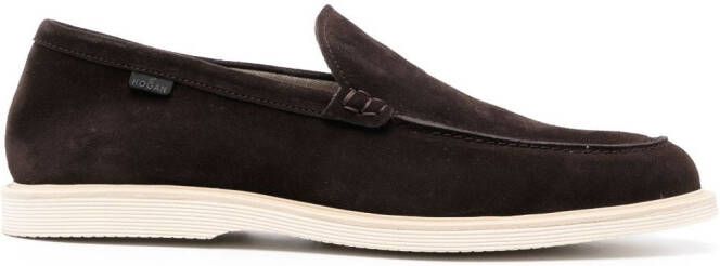 Hogan Suède loafers Bruin