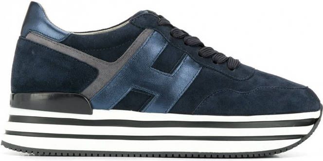 Hogan Sneakers met plateauzool Blauw