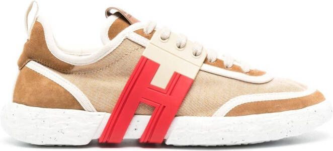 Hogan Sneakers met vlakken Beige