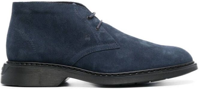 Hogan Suède desert boots Blauw