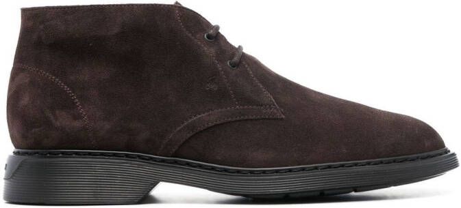 Hogan Suède desert boots Bruin