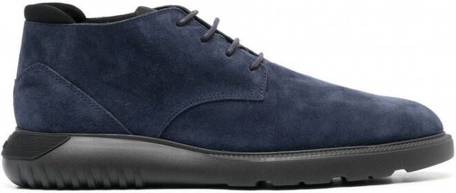 Hogan Suède veterlaarzen Blauw