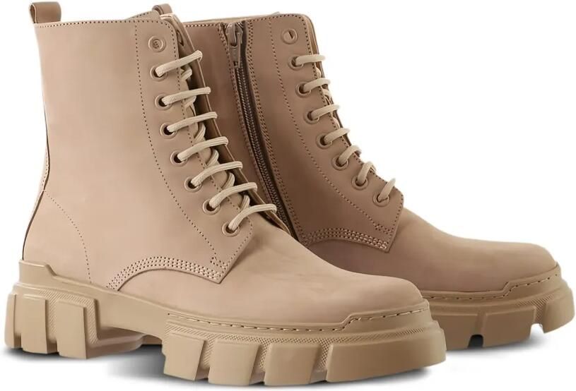 Hogl Forrest combat boots met chunky zool Beige - Foto 2