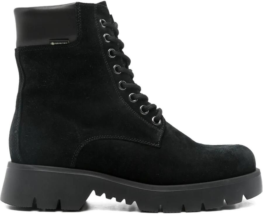 Hogl Harvest combat boots met chunky zool Zwart