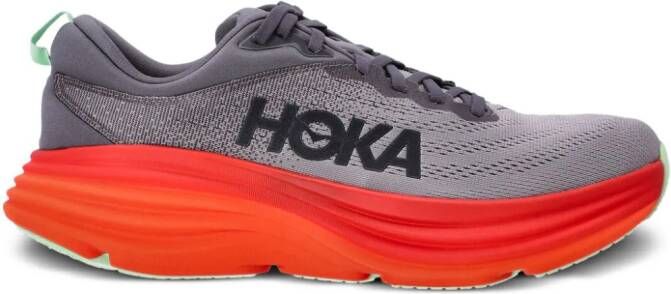 HOKA Bondi 8 low-top sneakers Groen